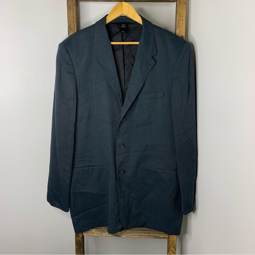 Liz Claiborne Custom Classic Black Men's Blazer 48 Chest